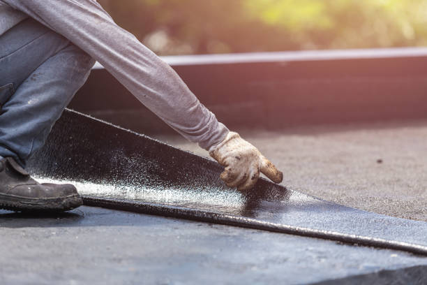 Professional Basement Waterproofing technician working in New Palestine, IN